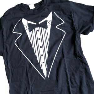 Tuxedo T-shirt, vintage, graphic T for men